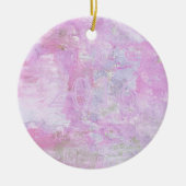 Romantic Sweet Happy Nieuwjaar 2016 Zachte Roze Keramisch Ornament (Voorkant)