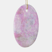 Romantic Sweet Happy Nieuwjaar 2016 Zachte Roze Keramisch Ornament (Rechts)