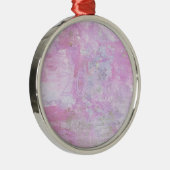 Romantic Sweet Happy Nieuwjaar 2016 Zachte Roze Metalen Ornament (Rechts)