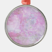 Romantic Sweet Happy Nieuwjaar 2016 Zachte Roze Metalen Ornament (Voorkant)