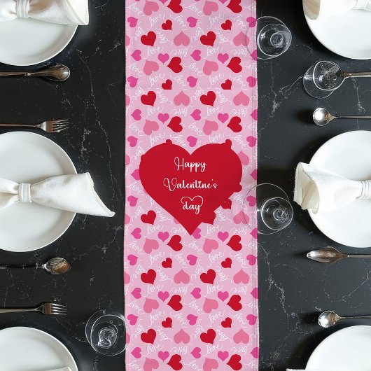 Romantic Table Runner Gift for Wife Valentine Lange Tafelloper