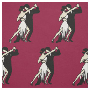 Romantic Tango Dancers Stof