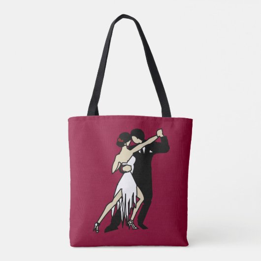 Romantic Tango Dancers Tote Bag (Achterkant)