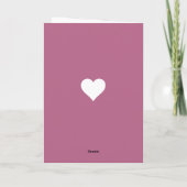 Romantic Tennis Valentijnsdag Racket Ball & Names Feestdagen Kaart (Achterkant)