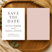 Romantic Terracotta Clay Wedding Save the Date