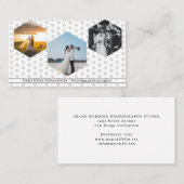 Romantic Three Photos Wedding Photography  Visitekaartje (Voorkant / Achterkant)