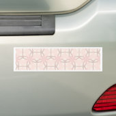Romantic Tracery in Pink Bumpersticker (Op auto)