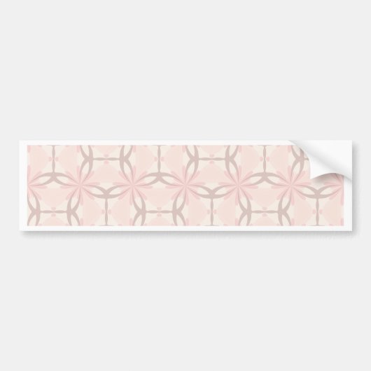 Romantic Tracery in Pink Bumpersticker (Voorkant)