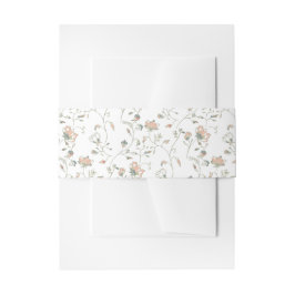 Romantic Trailing Floral  Uitnodigingen Wikkel