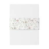 Romantic Trailing Floral  Uitnodigingen Wikkel (Achterkant Voorbeeld)