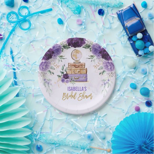 Romantic Travel Adventure Vrijgezellenfeest Favors Papieren Bordje (Feest)