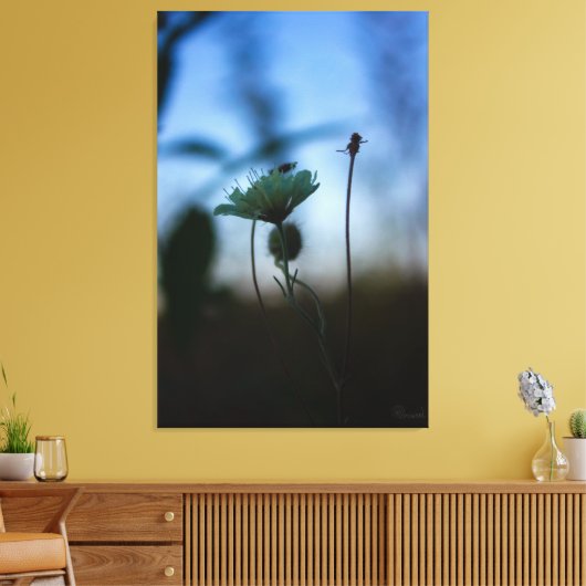 Romantic Trees & Flowers – Botanical Fantasy Boho Canvas Afdruk (Insitu (Woonkamer))