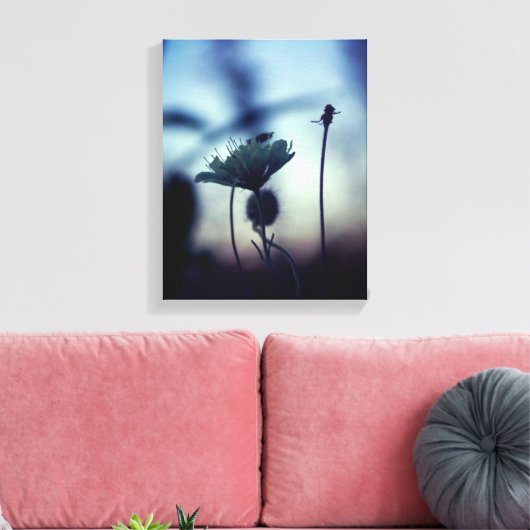 Romantic Trees & Flowers – Botanical Fantasy Boho Canvas Afdruk (Insitu (Woonkamer))