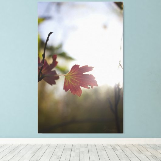 Romantic Trees & Flowers – Botanical Fantasy Boho Canvas Afdruk (Insitu (Houten vloer))