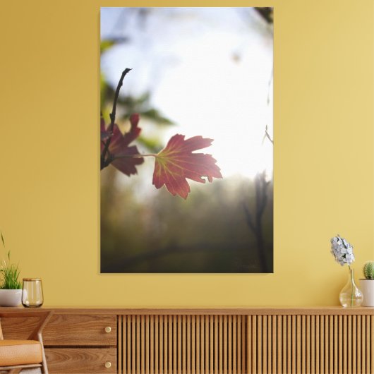 Romantic Trees & Flowers – Botanical Fantasy Boho Canvas Afdruk (Insitu (Woonkamer))