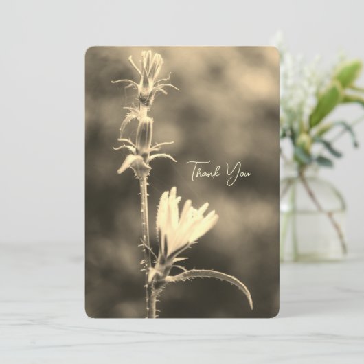 Romantic Trees & Flowers – Botanical Fantasy Boho  Feestdagenkaart (Staand voorkant)