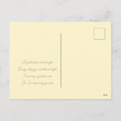 Romantic Trees & Flowers – Botanical Fantasy Poem  Feestdagenkaart (Achterkant)