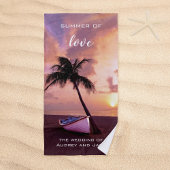 Romantic Tropical Beach Sunset Towel Strandlaken