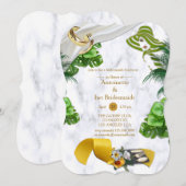 Romantic Tropical Bridal Party Kaart (Voorkant / Achterkant)