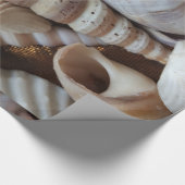 Romantic Tropical Exotic Sea Shells Beach Love Cadeaupapier (Hoek)