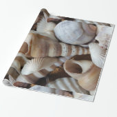 Romantic Tropical Exotic Sea Shells Beach Love Cadeaupapier (Uitgerold)