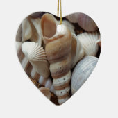 Romantic Tropical Exotic Sea Shells Beach Love Keramisch Ornament (Rechts)