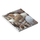 Romantic Tropical Exotic Sea Shells Beach Love Notitieblok (Schuin)