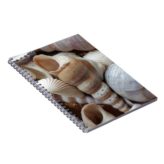 Romantic Tropical Exotic Sea Shells Beach Love Notitieboek (Rechterzijde)