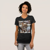 Romantic Tropical Exotic Sea Shells Beach Love T-shirt (Voorkant volledig)