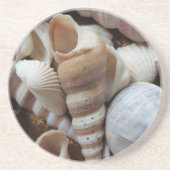 Romantic Tropical Exotic Sea Shells Beach Love Zandsteen Onderzetter (Voorkant)