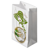 Romantic Tropical Gift Bag Klein Cadeauzakje (Voorkant Gekanteld)