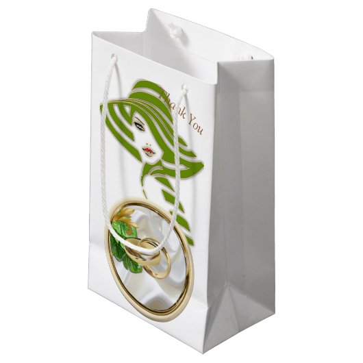 Romantic Tropical Gift Bag Klein Cadeauzakje (Voorkant Gekanteld)