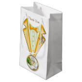 Romantic Tropical Gift Bag Klein Cadeauzakje (Achterkant Gekanteld)