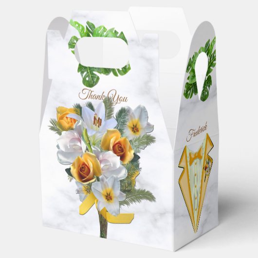 Romantic Tropical Gift Box Bedankdoosjes (Geopend)