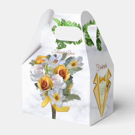 Romantic Tropical Gift Box Bedankdoosjes (Voorkant Zijde)