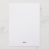 Romantic Tropical Island Wedding Kaart (Achterkant)