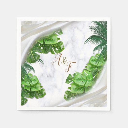 Romantic Tropical Napkins Servet (Voorkant)