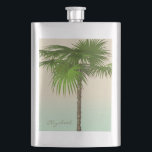 Romantic Tropical Palm Tree - Gepersonaliseerd Flacon<br><div class="desc">Een stijlvol en schattig ontwerp van palmboom.</div>