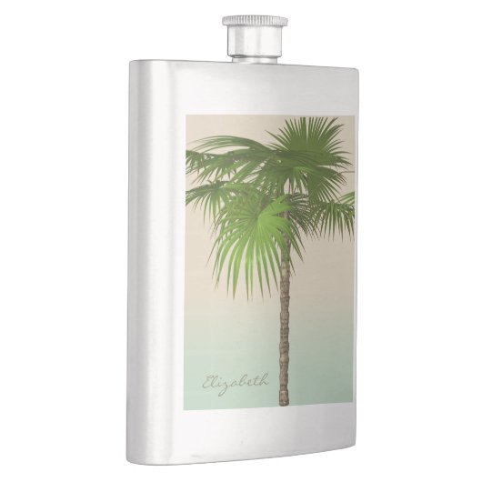 Romantic Tropical Palm Tree - Gepersonaliseerd Flacon (Rechts)