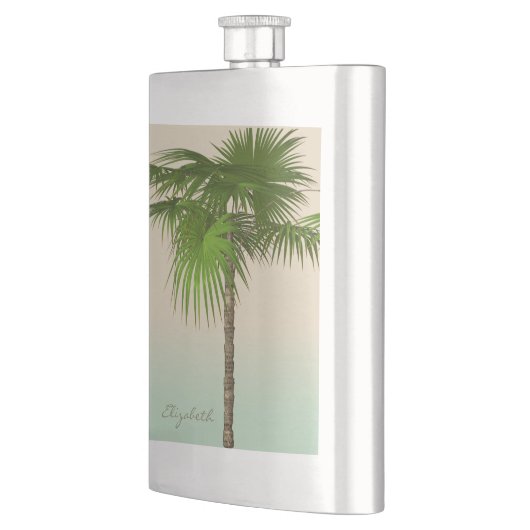 Romantic Tropical Palm Tree - Gepersonaliseerd Flacon (Links)