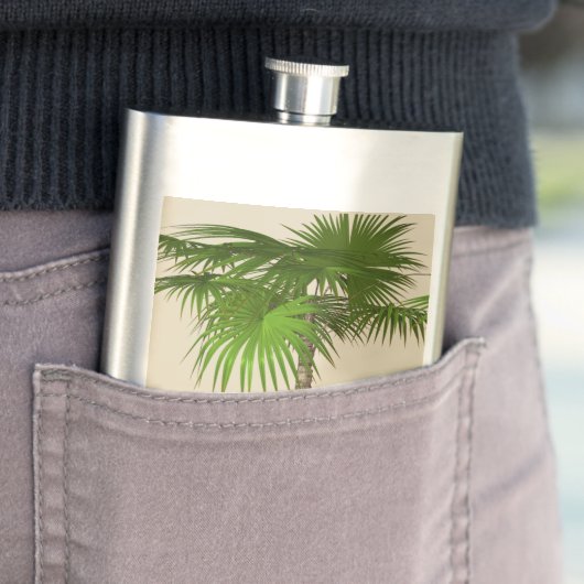 Romantic Tropical Palm Tree - Gepersonaliseerd Flacon (Voorbeeld)