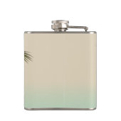 Romantic Tropical Palm Tree - Gepersonaliseerd Heupfles (Achterkant)