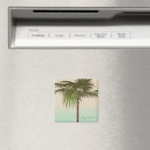 Romantic Tropical Palm Tree - Gepersonaliseerd Magneet (Insitu (Vaatwasser))