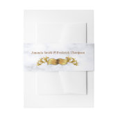 Romantic Tropical Wedding Belly Band Uitnodigingen Wikkel (Voorkant Voorbeeld)