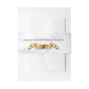 Romantic Tropical Wedding Belly Band Uitnodigingen Wikkel