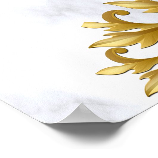 Romantic Tropical Wedding Favors Poster (Hoek)