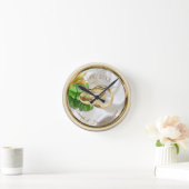 Romantic Tropical Wedding Gift Clock Ronde Klok (Huis)