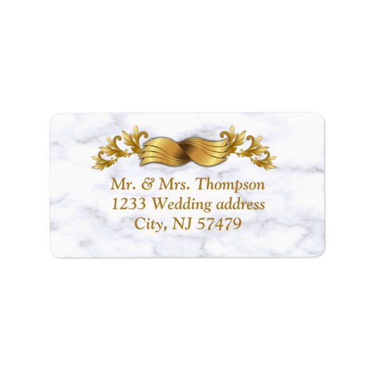 Romantic Tropical Wedding Labels (Voorkant)