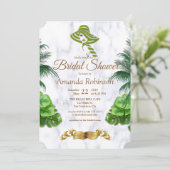 Romantic Tropisch Vrijgezellenfeest Kaart (Staand voorkant)