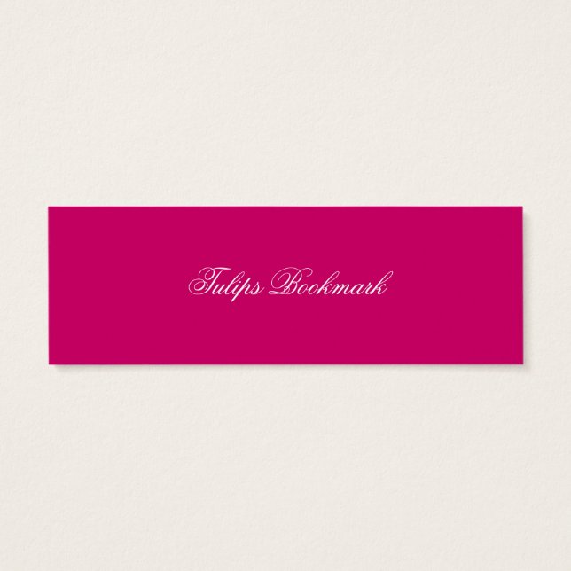 Romantic Tulips Mini Visitekaartjes (Achterkant)